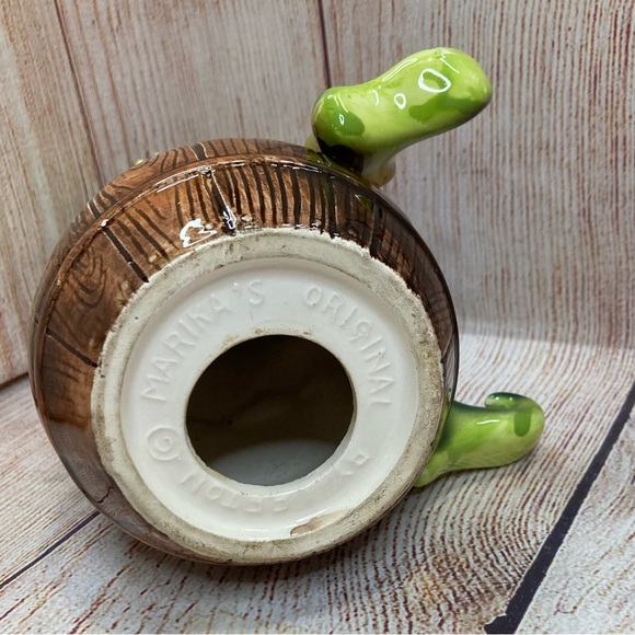 Vintage Lefton Pixie Elf Barrel O Money Bank Marika’s Original - Picture 8 of 13